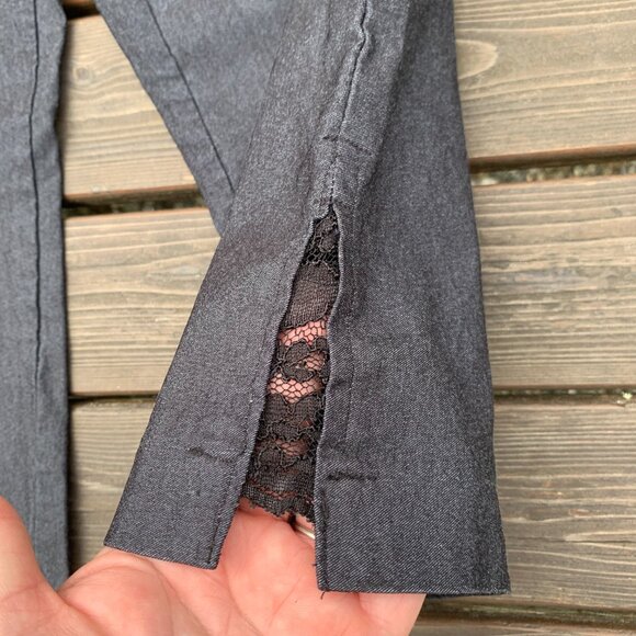 Time and Tru Women's size Medium Black Stretchy Capri Pull-On Pants - Picture 2 of 6